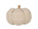 Béžová pletená dekorace dýně Pumpkin XL - Ø 20*14 cm Clayre & Eef