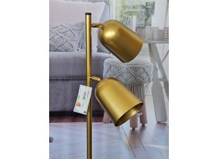 Zlatá stojací lampa více antik - 26*39*130 cm