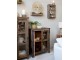 Hnědá antik dřevěná nástěnná polička Grimaud Unit - 40*13*60 cm Chic Antique
