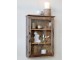 Hnědá antik dřevěná nástěnná polička Grimaud Unit - 40*13*60 cm Chic Antique