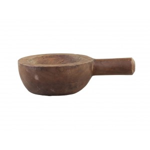 Hnědá dřevěná retro dekorační lžíce Grimaud - 23*15*6,5 cm