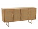 Dřevěná komoda z mangového dřeva s výpletem Ginna - 170*45*80 cm J-Line by Jolipa