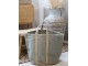 Zelená košíková jutová taška Basket Bag - 40*40*40/ 60 cm Chic Antique