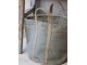 Zelená košíková jutová taška Basket Bag - 40*40*40/ 60 cm Chic Antique