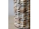 Stolní lampa s pletenou základnou a lněným stínidlem Pipp - 26*50 cm/ E27 Chic Antique