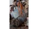 Šedá antik hliněná váza Grimaud - Ø 35*55 cm Chic Antique