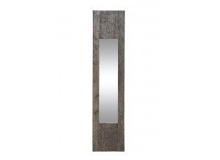Antik nástěnné zrcadlo z recyklovaného dřeva Grimaud L - 26*3*122 cm