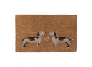 Kokosová rohožka s jezevčíky Dachshund Love - 75*45*1 cm