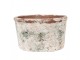 Dekorativní béžový antik terakotový květináč Teracci L - 21*13*12 cm Clayre & Eef