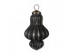 Granitová antik skleněná vánoční ozdoba stromek Noirre - Ø 7*12 cm Clayre & Eef
