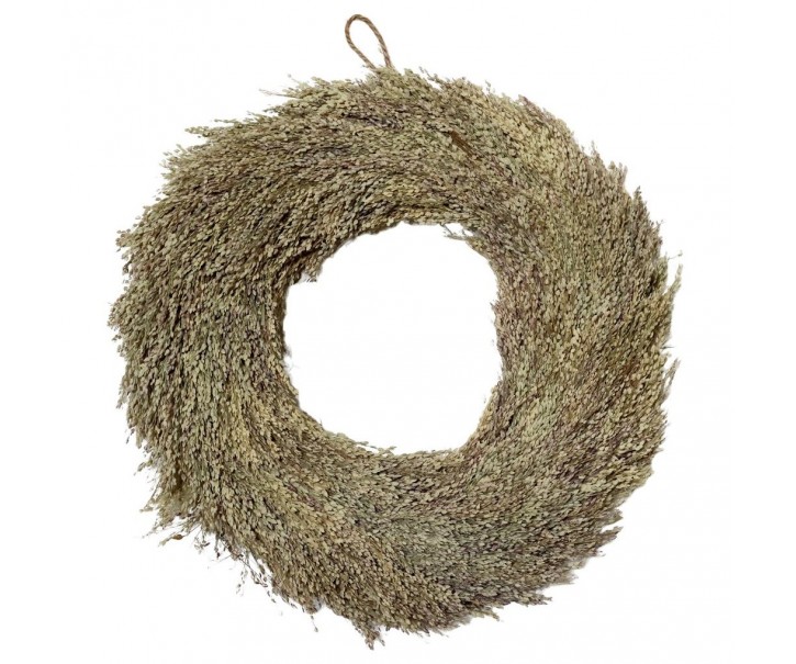 Přírodní dekorativní věnec s trávou Fleur - Ø 35 cm Chic Antique