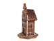 Vánoční perníková chaloupka s Led světýlky Gingerbread House - 13*13*20 cm / 2*AAA Clayre & Eef