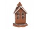 Vánoční perníková chaloupka s Led světýlky Gingerbread House - 13*13*20 cm / 2*AAA Clayre & Eef