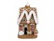 Vánoční perníková chaloupka s Led světýlky Gingerbread House - 22*18*39 cm Clayre & Eef
