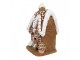Vánoční perníková chaloupka s Led světýlky Gingerbread House - 22*18*39 cm Clayre & Eef
