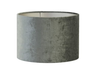 Šedé antracitové sametové stínidlo na lampu Gemstone - Ø 50* 38cm/ E27