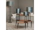 Šedé antracitové sametové stínidlo na lampu Gemstone - Ø 50* 38cm/ E27 Light & Living