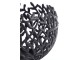 Černý antik kovový děrovaný svícen Famari L - Ø 20 * 17 cm Light & Living