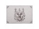 Set 6ks béžové textilní prostírání s jelenem Gentle Wilderness - 48*33 cm Clayre & Eef