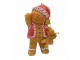 Hnědá vánoční ozdoba Perníček Gingerbread - 6*4*9 cm Clayre & Eef