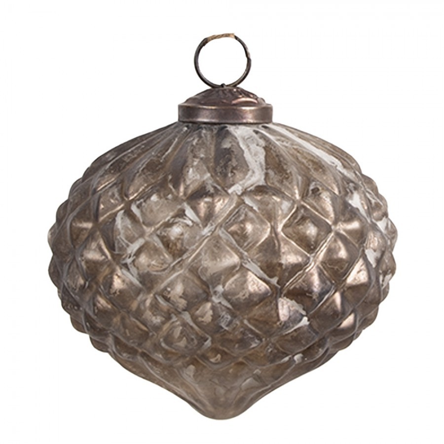 Skleněná vánoční ozdoba Éclat Bronze XS - 8*8 cm