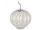 Transparentní skleněná dýně Pumpkin s korálky XL - Ø 25*33 cm Clayre & Eef