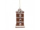 Závěsná svítící ozdoba perníková chaloupka Gingerbread House - 7*6*12/24 cm Clayre & Eef