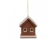 Závěsná svítící ozdoba perníková chaloupka Gingerbread House - 9*6*10/21 cm Clayre & Eef