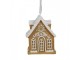 Závěsná vánoční ozdoba perníková chaloupka Gingerbread House - 6*4*7 cm Clayre & Eef
