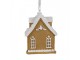 Závěsná vánoční ozdoba perníková chaloupka Gingerbread House - 6*4*7 cm Clayre & Eef