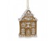Závěsná vánoční ozdoba perníková chaloupka Gingerbread House - 6*4*9 cm Clayre & Eef