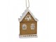 Závěsná vánoční ozdoba perníková chaloupka Gingerbread House - 6*4*9 cm Clayre & Eef