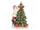 Svítící dekorace Santa zdobící stromek Merry Christmas - 15*10*22 cm Clayre & Eef