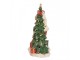 Svítící dekorace Santa zdobící stromek Merry Christmas - 15*10*22 cm Clayre & Eef