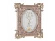 Růžovo-stříbrný fotorámeček s květy Romantique - 17*3*21 cm / 10*15 cm Clayre & Eef