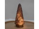 Tmavě červený skleněný dekorační svítící stromek LED Tree - Ø 11*24 cm Clayre & Eef