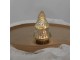 Hnědý skleněný dekorační svítící stromek LED Tree - Ø 8*14 cm Clayre & Eef