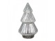 Stříbrný skleněný dekorační svítící stromek LED Tree - Ø 13*23 cm Clayre & Eef