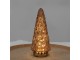 Měděný skleněný dekorační svítící stromek LED Tree - Ø 11*24 cm Clayre & Eef