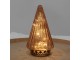Měděný skleněný dekorační svítící stromek LED Tree - Ø 11*19 cm Clayre & Eef