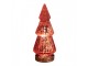 Červený skleněný dekorační svítící stromek LED Tree - Ø 7*16 cm Clayre & Eef