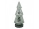 Stříbrný skleněný dekorační svítící stromek LED Tree - Ø 7*16 cm Clayre & Eef