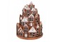 Svítící perníková věž z chaloupek Gingerbread House - Ø 21 * 26 cm/ 3*AAA Clayre & Eef