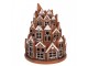 Svítící perníková věž z chaloupek Gingerbread House - Ø 21 * 26 cm/ 3*AAA Clayre & Eef