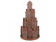 Svítící perníková věž z chaloupek Gingerbread House - Ø 18 * 33 cm/ 3*AAA Clayre & Eef