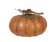 Oranžová kovová dekorace dýně Pumpkin - Ø 31*20 cm Clayre & Eef