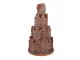 Svítící perníková věž z chaloupek Gingerbread House - Ø 18 * 33 cm/ 3*AAA Clayre & Eef