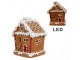 Vánoční perníková chaloupka s Led světýlky Gingerbread House - 11*9*13 cm Clayre & Eef