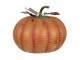 Oranžová kovová dekorace dýně Pumpkin - Ø 34*29 cm Clayre & Eef