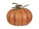 Oranžová kovová dekorace dýně Pumpkin - Ø 34*29 cm Clayre & Eef